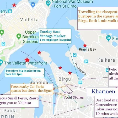 Апартаменты Kharmen A 1565s House With Seaviews Биргу